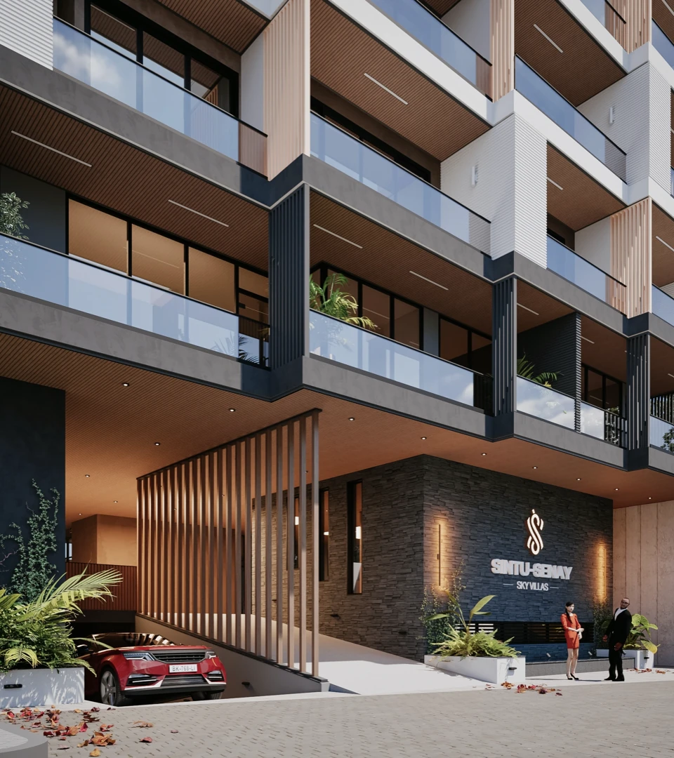 Residential balcony facade of a Yesar development