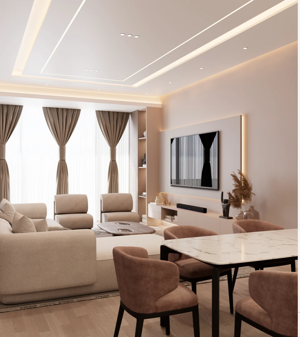 Dining room interior in a Yesar residence